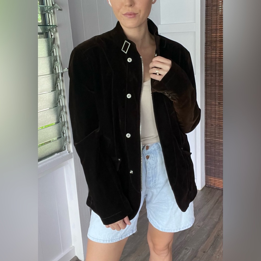 Chocolate Velvet Zara Men’s Jacket